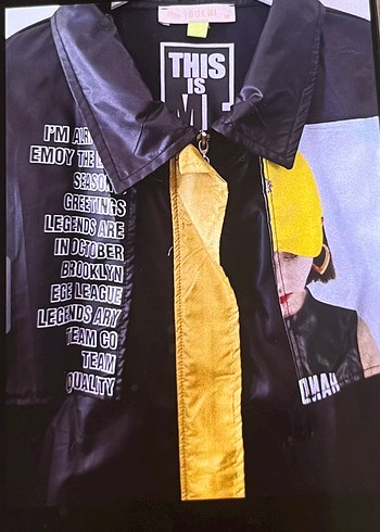 Sarı Baskılı kadın  Midi Boy Trençkot - Görsel 3