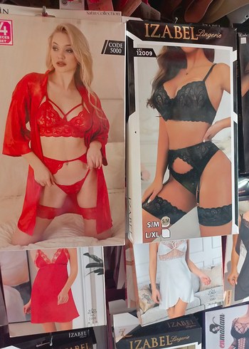 Kırmızı Strappy Mini Kadın Pijama Takımı