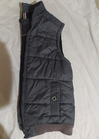 Gri Fermuarlı Erkek Yelek - Görsel 6