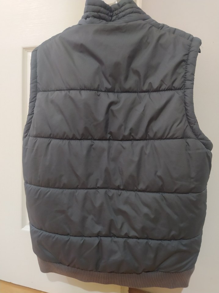 Gri Fermuarlı Erkek Yelek - Görsel 2