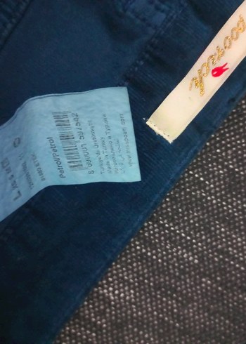 Düğmeli Koyu Mavi Denim Kadın etek - Görsel 5