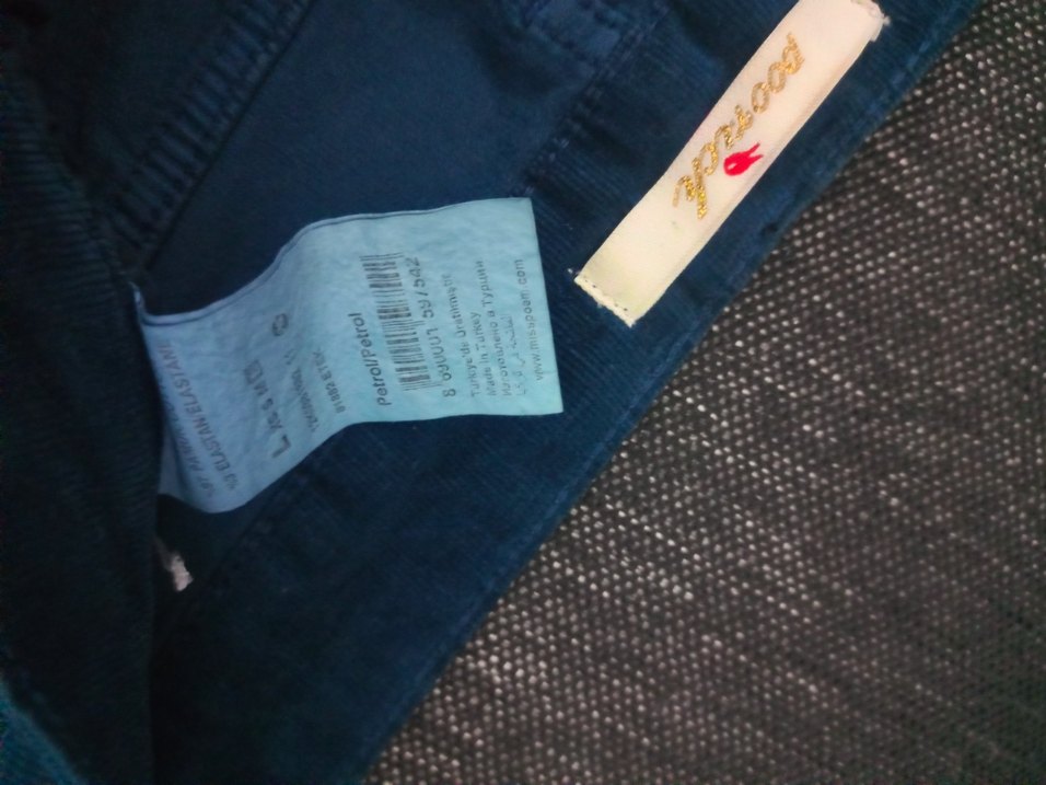 Düğmeli Koyu Mavi Denim Kadın etek - Görsel 5