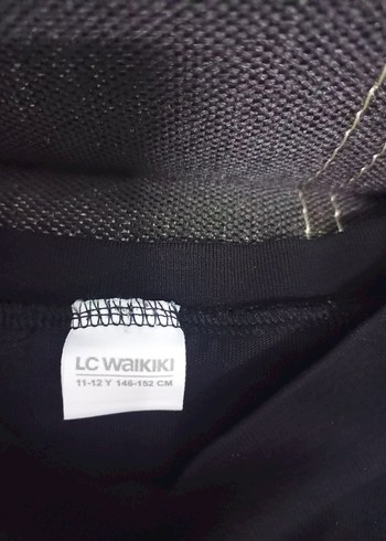 Kız Çocuk Siyah Baskılı Uzun Kollu Tişört - Görsel 3