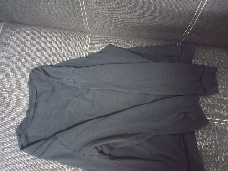 Kız Çocuk Siyah Baskılı Uzun Kollu Tişört - Görsel 4