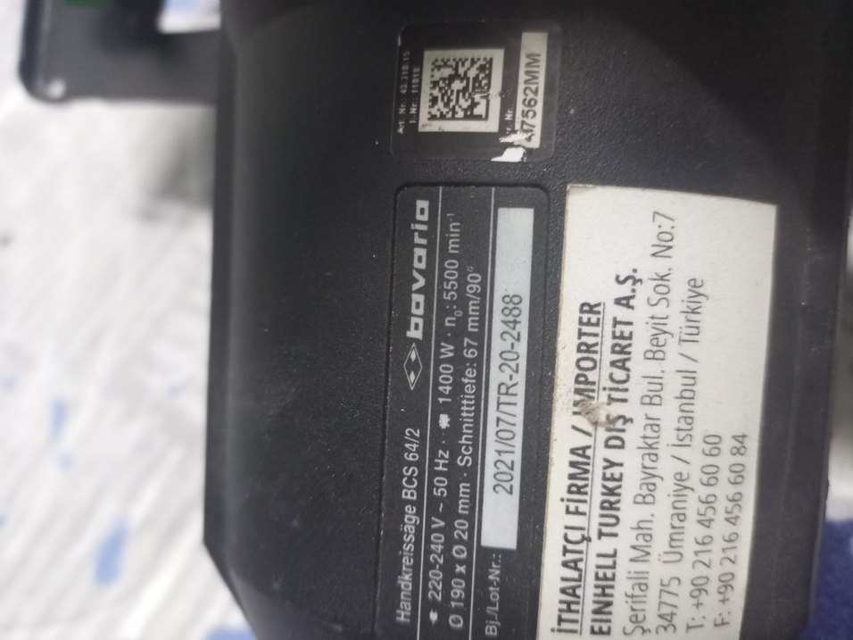 Elektrikli Daire Testere, Gri ve Yeşil - Görsel 4