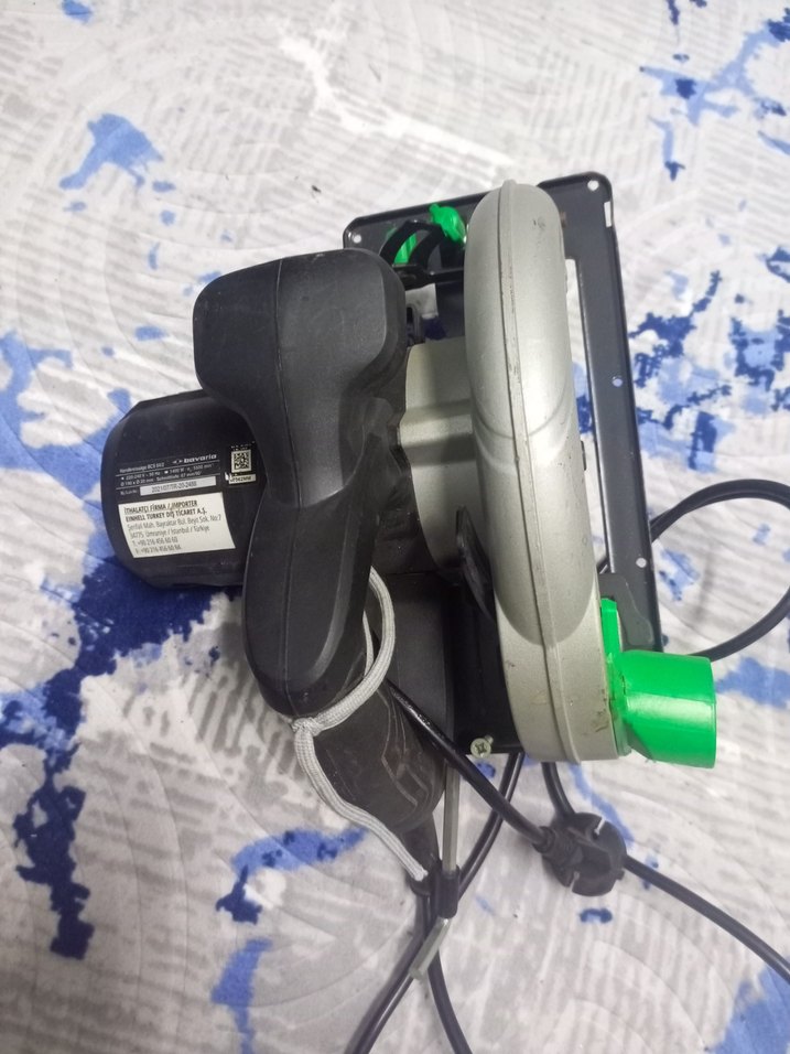 Elektrikli Daire Testere, Gri ve Yeşil - Görsel 2