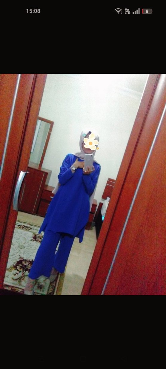 tesettür takım mavi - Görsel 2