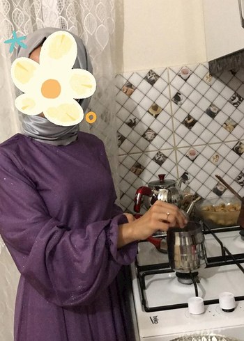 tesettür kadın abiye elbise