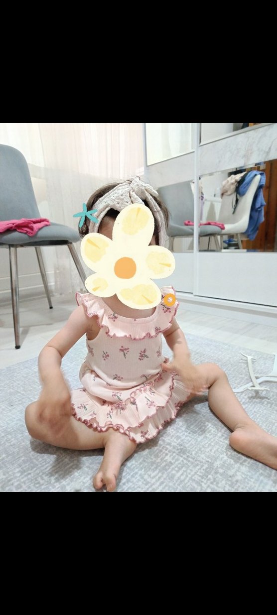 Civil Baby Kız Bebek Takım 6-18 Ay Pudra etek takım - Görsel 2