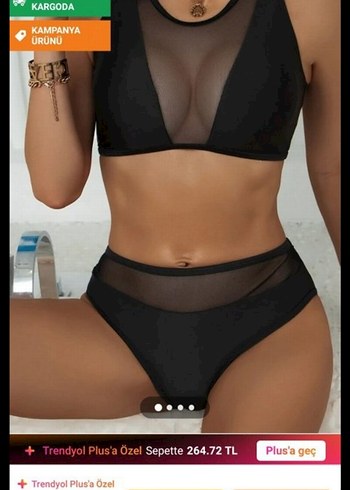 askılı transparan göğüs detaylı gecelik mini - Görsel 2