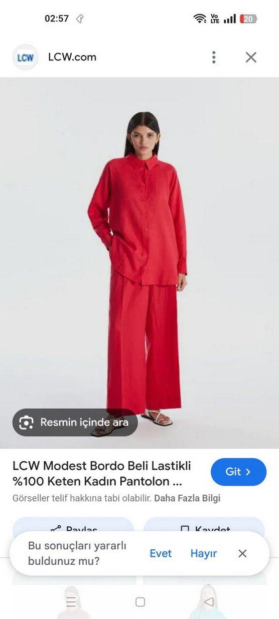 tesettür kırmızı takım tesettür kırmızı takım - Görsel 2