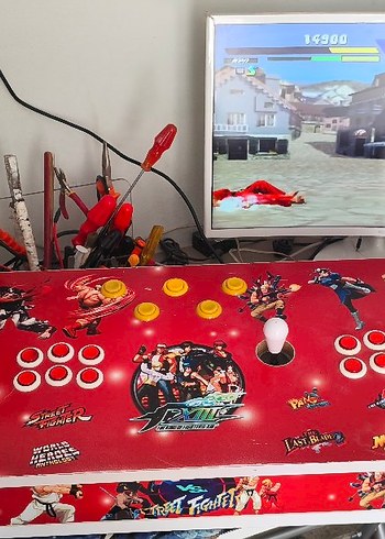 Retro Oyun Konsolu OZEL URETİM.CİFT KOLLU BUYUK BOY.. - Görsel 6