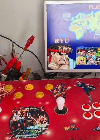 Retro Oyun Konsolu OZEL URETİM.CİFT KOLLU BUYUK BOY.. - Görsel 5