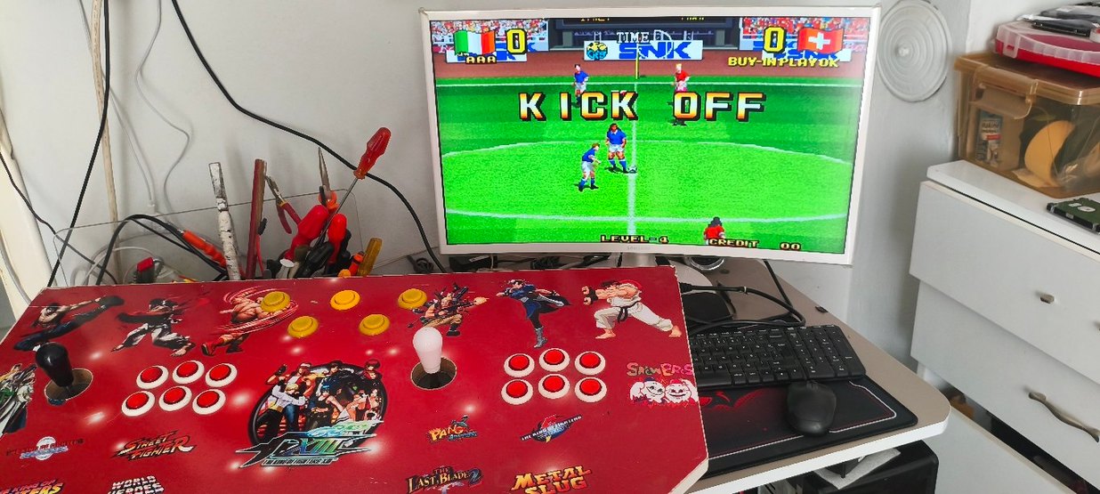 Retro Oyun Konsolu OZEL URETİM.CİFT KOLLU BUYUK BOY.. - Görsel 4