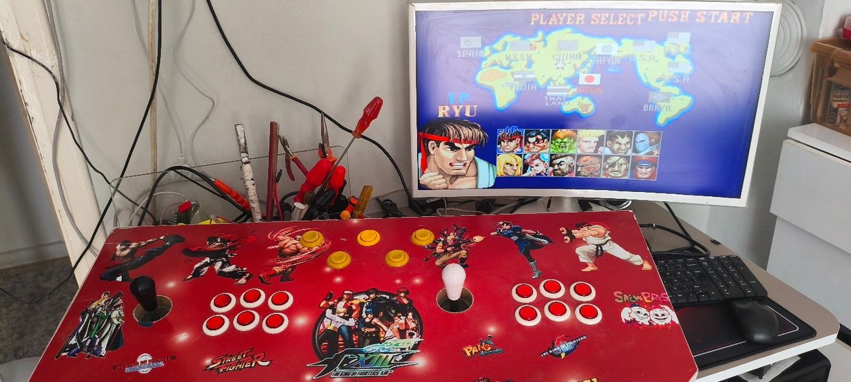 Retro Oyun Konsolu OZEL URETİM.CİFT KOLLU BUYUK BOY.. - Görsel 5