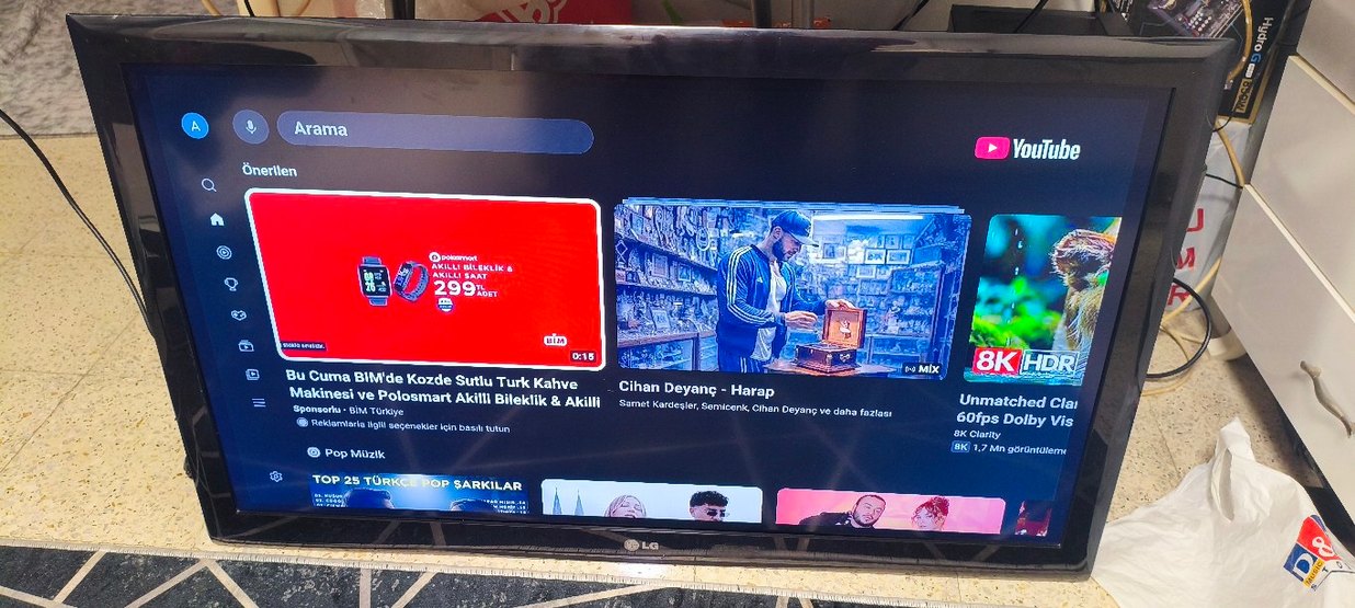 107 CM LG FULL HD LED TV İNCE KASA+ 4K ANDROİD TV+ UYDU ALİCİ.. - Görsel 3