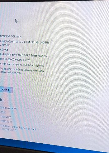 HP G6_İ5 İSLEMCİ _8GB RAM_2GB EK_500 GB HDD..SORUNSZ. TAKASLİ - Görsel 3