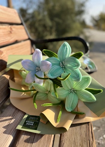 Şönilden Kadife Lilyum Buketi - Görsel 4