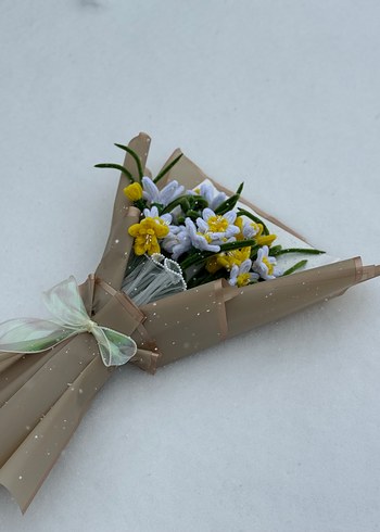 El Yapımı Nergiz Çiçek Buketi - Görsel 2