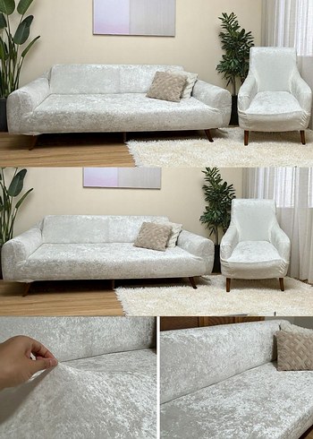Gri Modern Kanepe Örtüsü