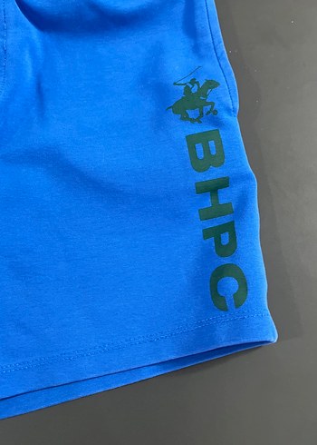 7 Yaş Beden Renkli Baskılı Mavi BHPC Erkek Şort
