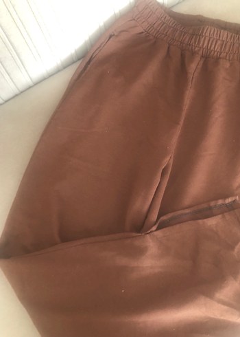 Diğer Kadın Kahverengi Süet Salaş Sweatpant