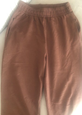 Kadın Kahverengi Süet Salaş Sweatpant