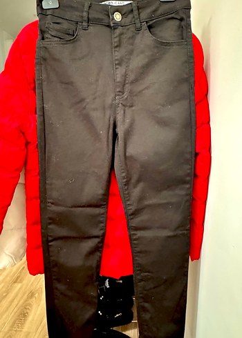 Kadın Yüksek Bel Siyah Skinny Pantolon