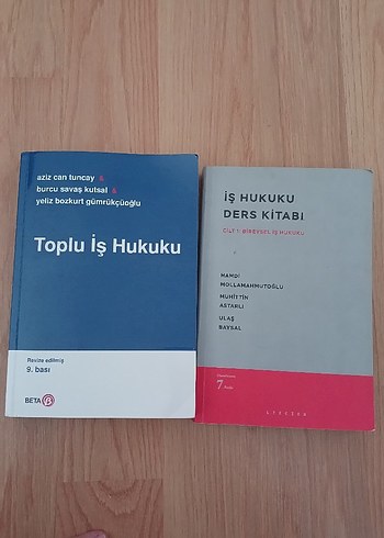 Toplu İş Hukuku ve İş Hukuku Ders Kitabı Seti