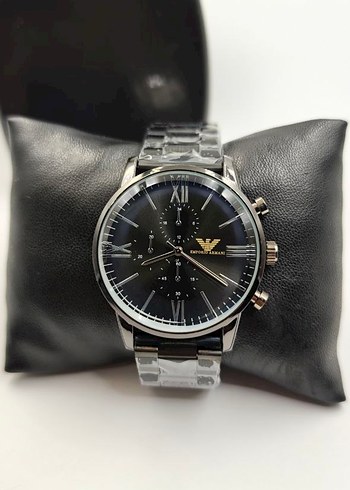 Emporio Armani Siyah Celik Erkek Kol Saati