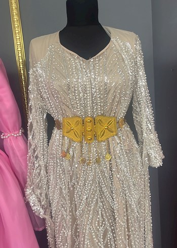 Payet İşlemeli Uzun Bohem Kadın Bindallı - Görsel 2