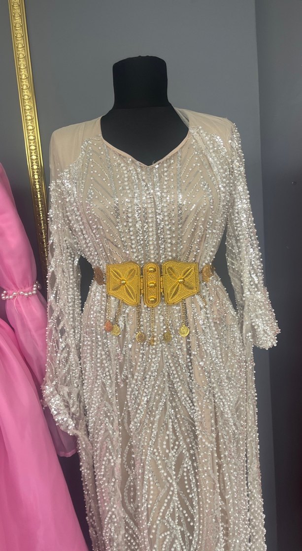 Payet İşlemeli Uzun Bohem Kadın Bindallı - Görsel 2