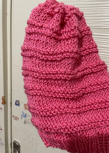 Pembe El Örgsü Kadın Bere - Görsel 2