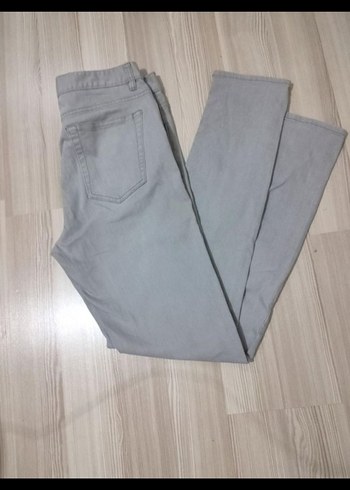 H&M Gri Erkek Denim Pantolon Slim Fit - Görsel 3