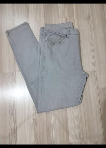 H&M Gri Erkek Denim Pantolon Slim Fit - Görsel 2