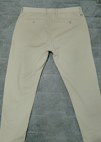 Pull Bear Bej Regular Fit Erkek Kanvas Pantolon - Görsel 2