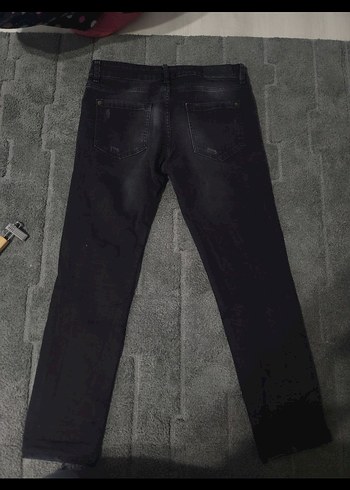 Erkek Siyah Kot Pantalon - Görsel 5