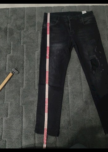 Erkek Siyah Kot Pantalon - Görsel 3