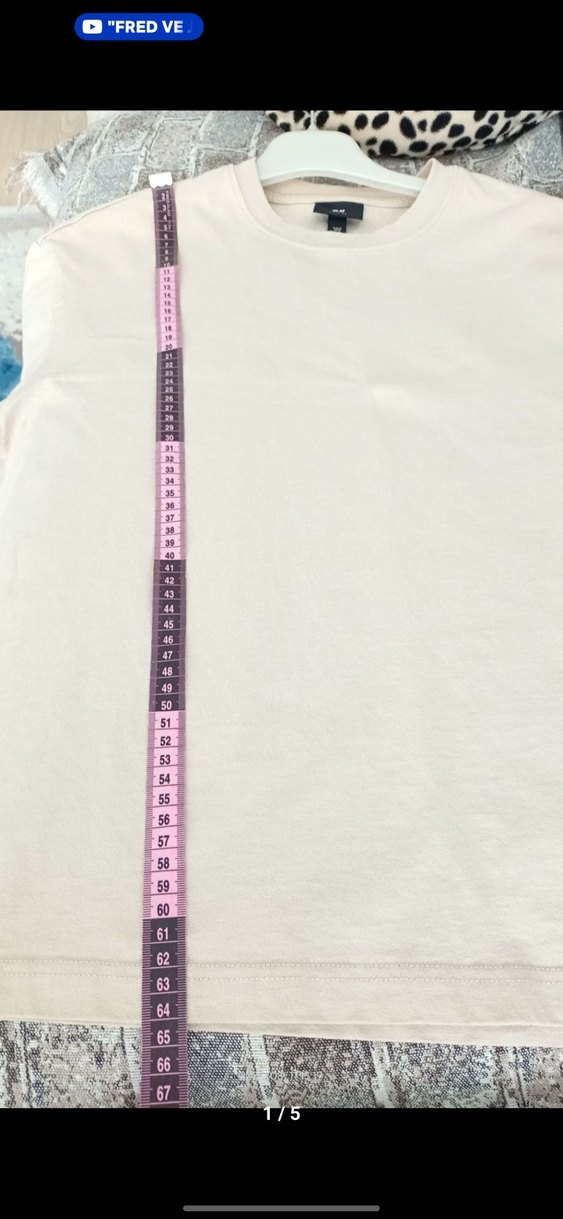 H&M Bej Tshirt - Görsel 3