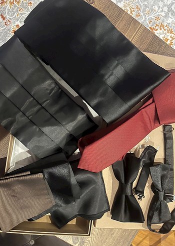 Koyu Bordo Erkek Papyon - Görsel 2