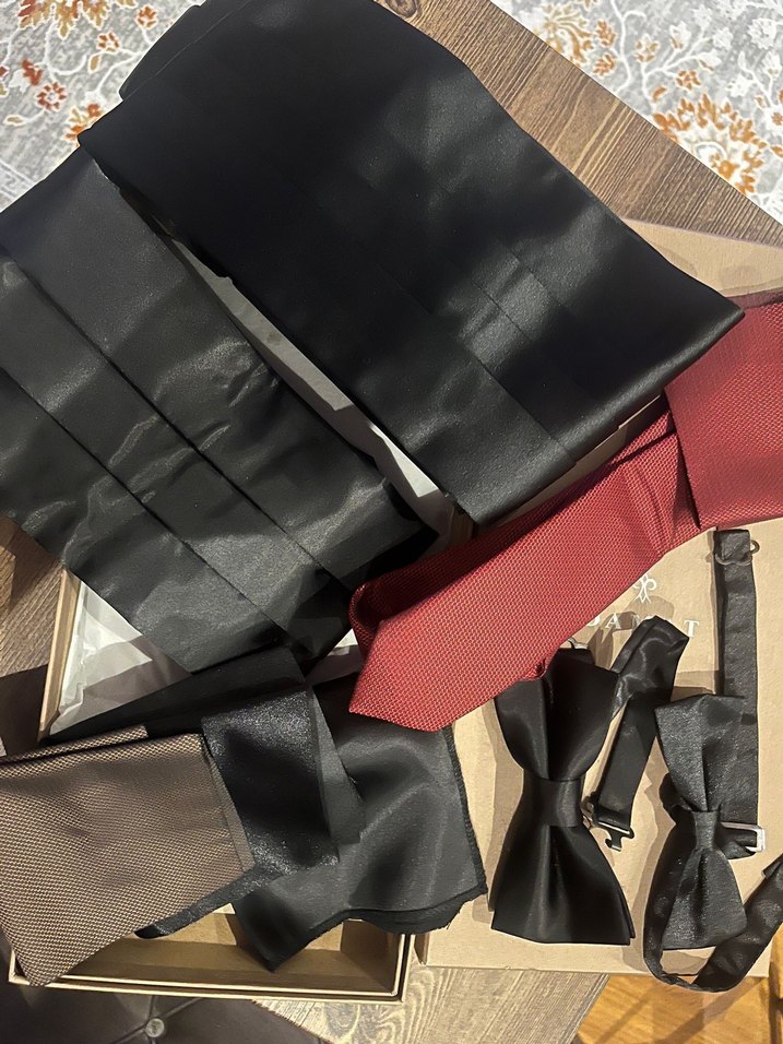 Koyu Bordo Erkek Papyon - Görsel 2