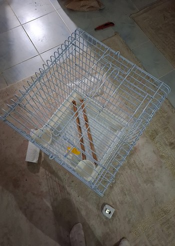 Gri Metal Evcil Hayvan Kafesi - Görsel 4