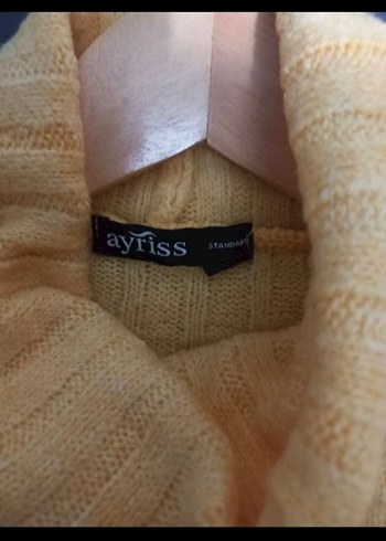 Sarı Triko Balıkçı Yaka Kadın Kazak - Görsel 5