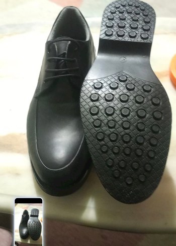 Düğmeli Siyah Erkek Klasik Ayakkabı - Görsel 2