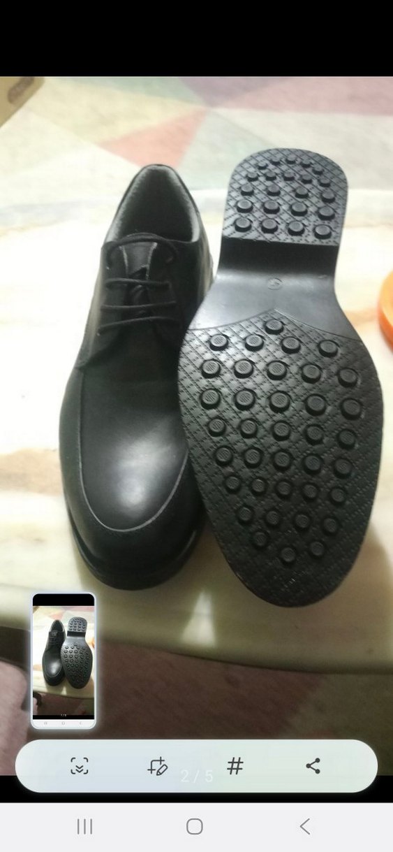 Düğmeli Siyah Erkek Klasik Ayakkabı - Görsel 2