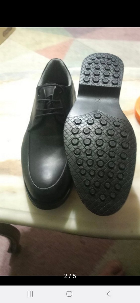 Düğmeli Siyah Erkek Klasik Ayakkabı - Görsel 3