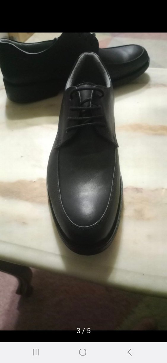 Düğmeli Siyah Erkek Klasik Ayakkabı - Görsel 4