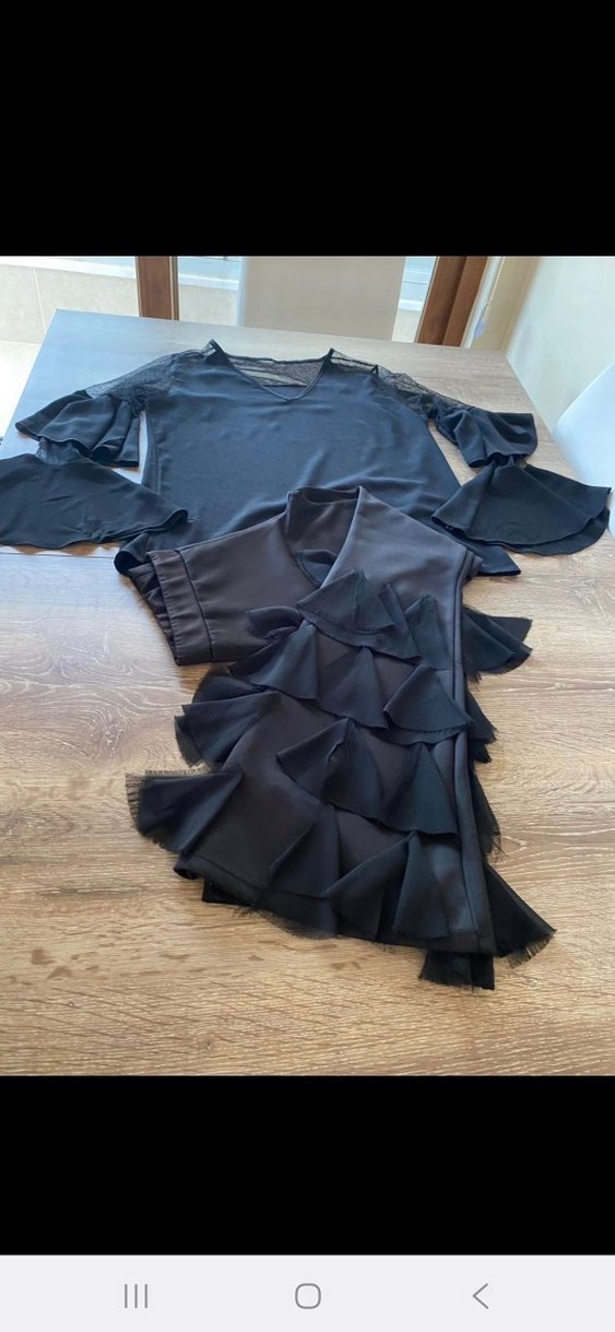 Uzun Siyah Gotik Kadın Abiye Elbise - Görsel 4