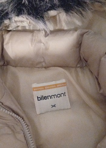 Bej Fermuarlı Kadın Şişme mont - Görsel 3