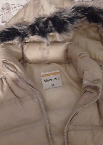 Bej Fermuarlı Kadın Şişme mont - Görsel 2